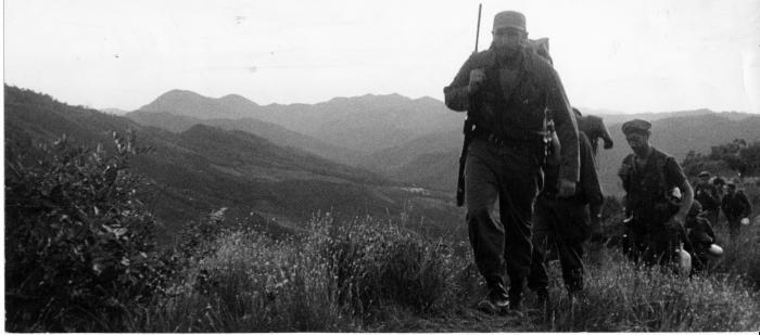 Le grandi battaglie e le vittorie di Fidel conitnueranno ad essre unrifeimento obblibato per ipopolo cubanao . Foto: Alberto Korda